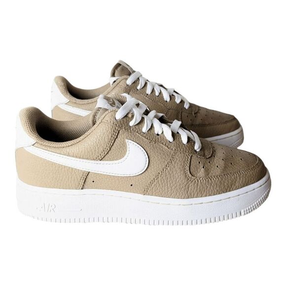 NIKE Air Force 1 Low '07 "Khaki White' Sneakers Size 6.5 - Picture 3 of 9